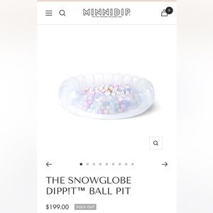 Minnidip The SNOWGLOBE DiPP!T™ Ball Pit - RAINBOW MIX